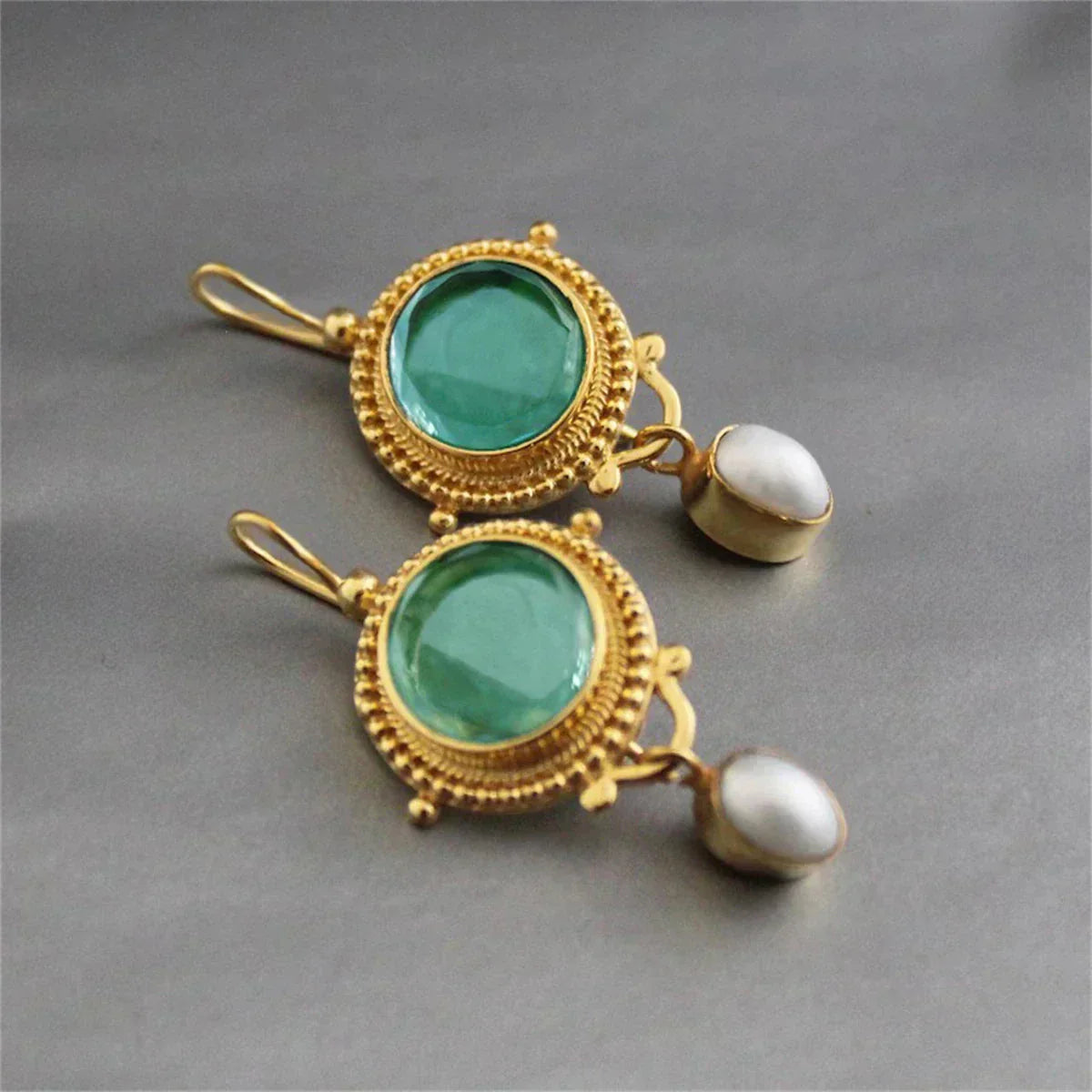 Treasured Turkis Gem Øredobber
