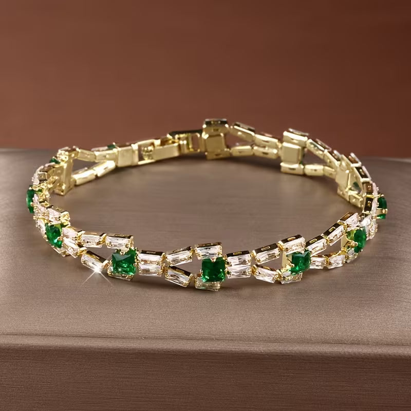 Verde Lenke Tennisarmbånd | Gull