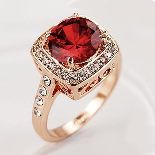 Rubin Halo Statement Ring | Rosegull