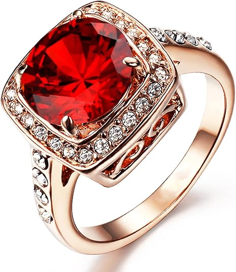 Rubin Halo Statement Ring | Rosegull