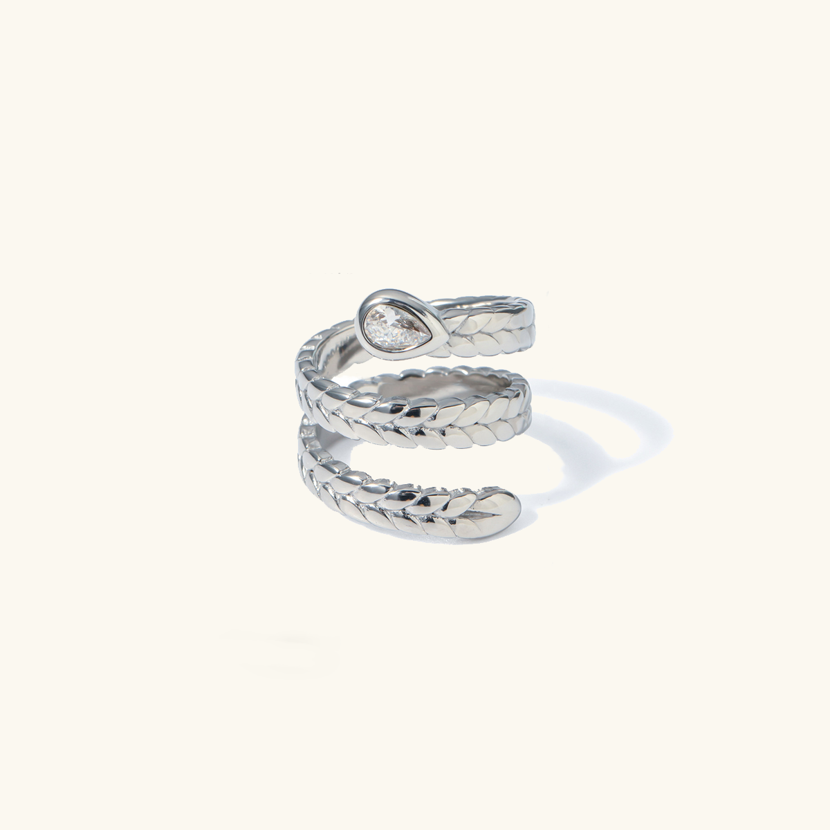 Davina Gull Serpent Ring