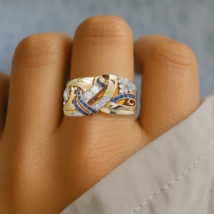 Gull Vintage Zirkonia Ring