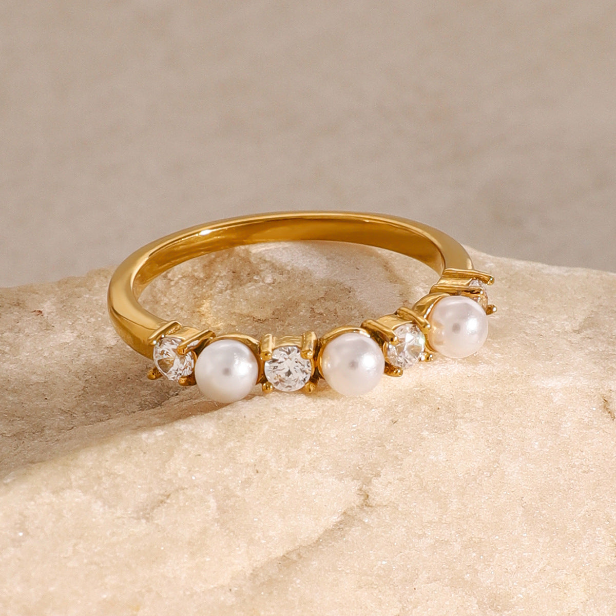 Keisha Diamant Perle Ring