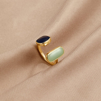 Gull Dual Sten Åpen Ring