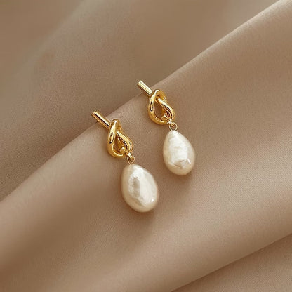 Knotted Perle Elegance Øredobber