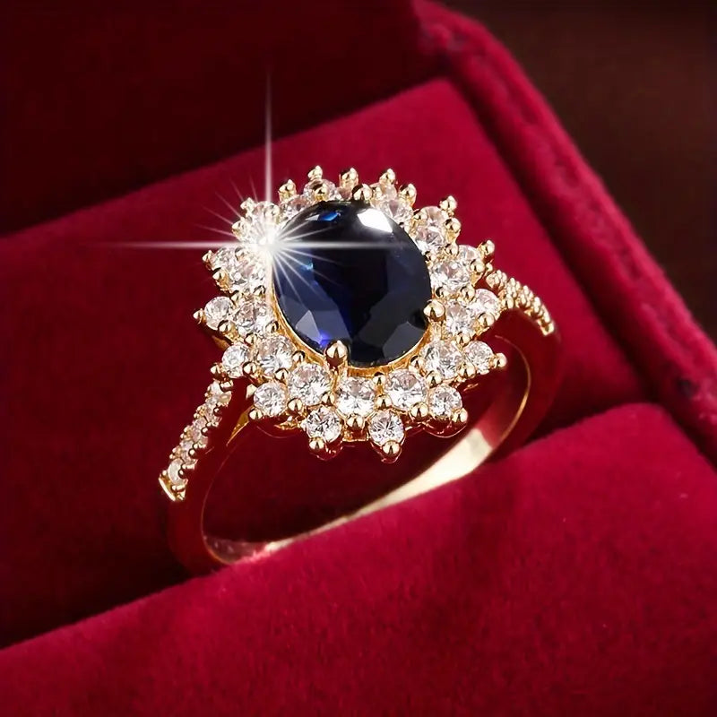 Vionne Saphirae Ring | Hvitt Gull