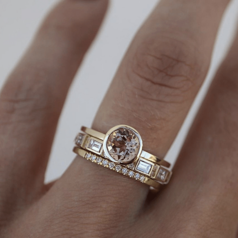 Gull Bezel Solitaire Ring