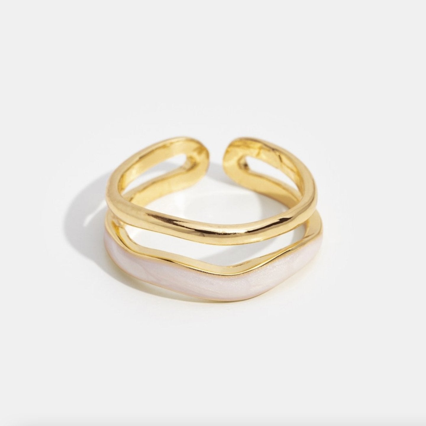 Gull Skulpturell Wrap Ring